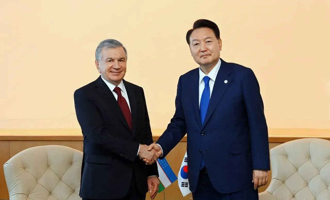 The presidents of Uzbekistan and South Korea discussed further plans to expand bilateral cooperation by telephone